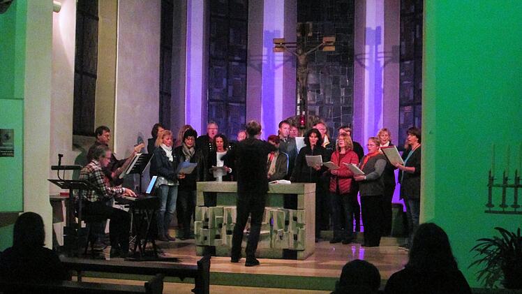 Mit einem ansprechenden, musikalischen Rahmenprogramm, bei dem auch der Chor St. Johannes (Foto) auftrat, feierten die Besucher die "Nacht der offenen Kirchen" in der Bürgerspitalkirche. Foto: Winfried Ehling