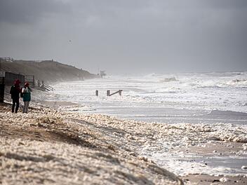 Sturmflut an der Nordsee - Insel Sylt
