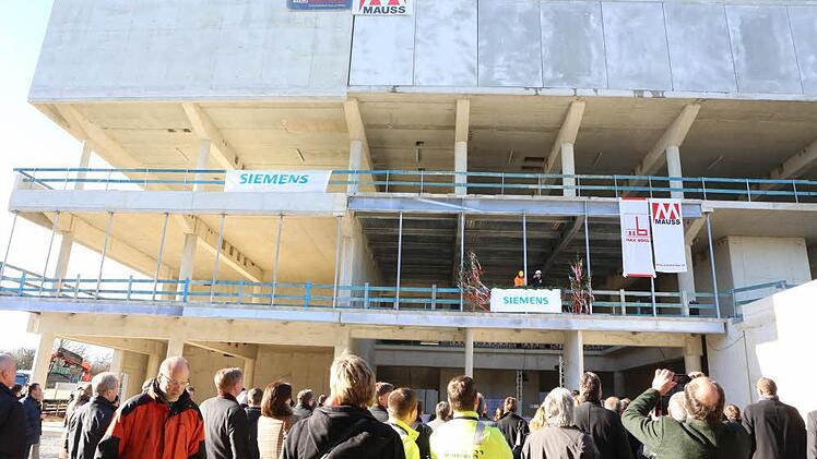 Richtfest für Siemens-Bürogebäude. Foto: Barbara Herbst