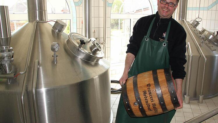Matthias Einwag im Nedensdorfer Brauhaus
