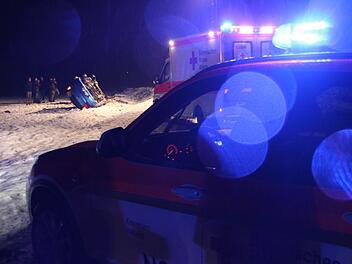 Die Unfallstelle an der Grenze von Unter- zu Oberfanken bei Sendelbach. Foto: Ralf Kestel