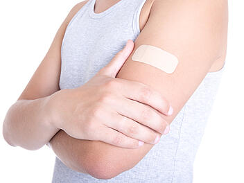 Pflaster, Verletzung, Pflaster am Arm