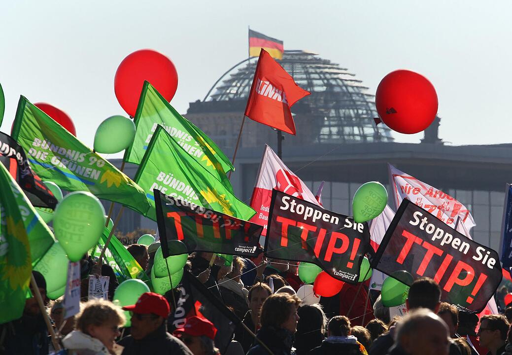 Demonstration gegen TTIP und Ceta