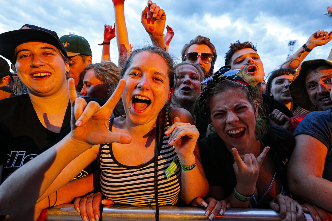 Rock im Park 2019: Regen und Sturm beim Auftritt der Ärzte