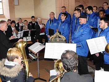 Der Posaunenchor Altershausen/Sechsthal unterstützte den Männerchor musikalisch. Foto: Gerold Snater