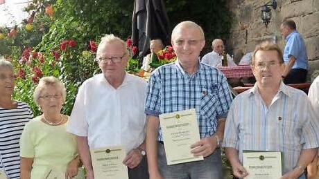Sie wurden vor allem f&uuml;r ihre Verdienste im Frankenwaldverein geehrt.