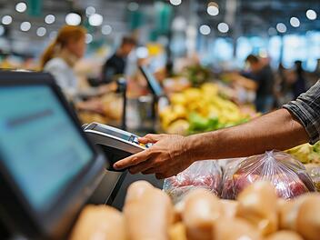 Supermarkt, Kartenzahlung, PIN
