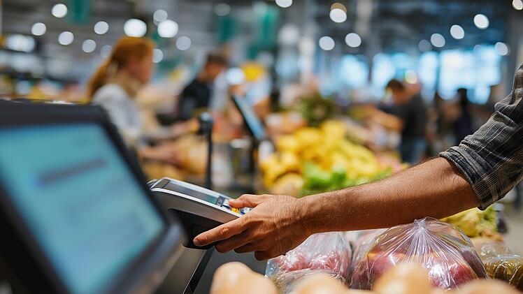 Supermarkt, Kartenzahlung, PIN