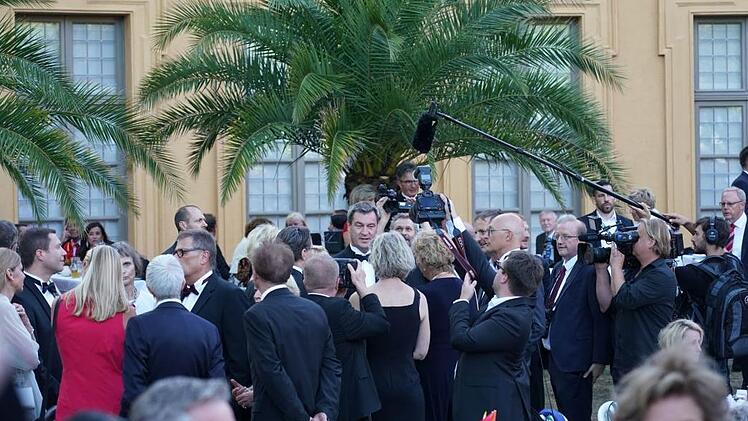 Die Anwesenheit von Markus Söder sorgte für einen erheblichen Presserummel.  Foto: Frank Türpitz