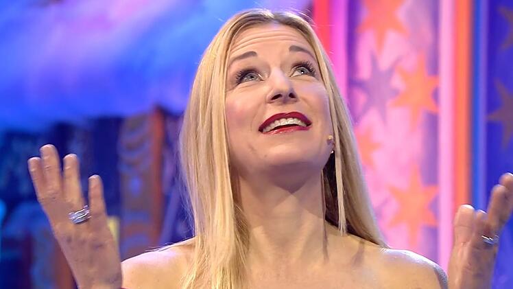 Stefanie Hertel erinnerte sich an ihren verstorbenen Vater Eberhard, der "jetzt garantiert runterschaut".