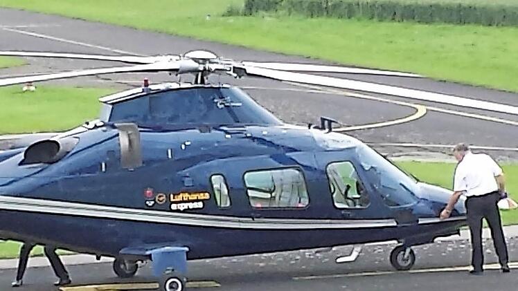 Zu den Feldtagen in Mariaburghausen landete im Juni 2016 ein Lufthansa-Hubschrauber mit dem Präsidenten einer russischen Teilrepublik.