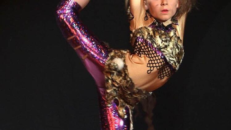 Die achtjährige Jana Schulz tanzte zum Musical Hunter in der Kategorie Schüler Schautanz.