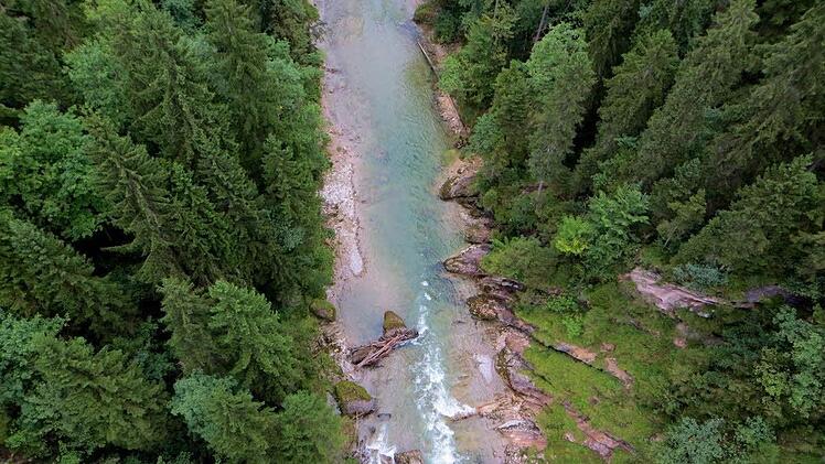Blick in die Ammerschlucht von der Echelsbacher BrückeFoto: privat