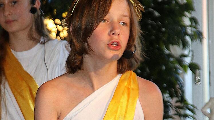 Musical-Aufführung des Kinder- und Jugendchors der Liedertafel 1881 Münnerstadt in der Alten Aula am Stenayer Platz.  Foto: Dieter Britz