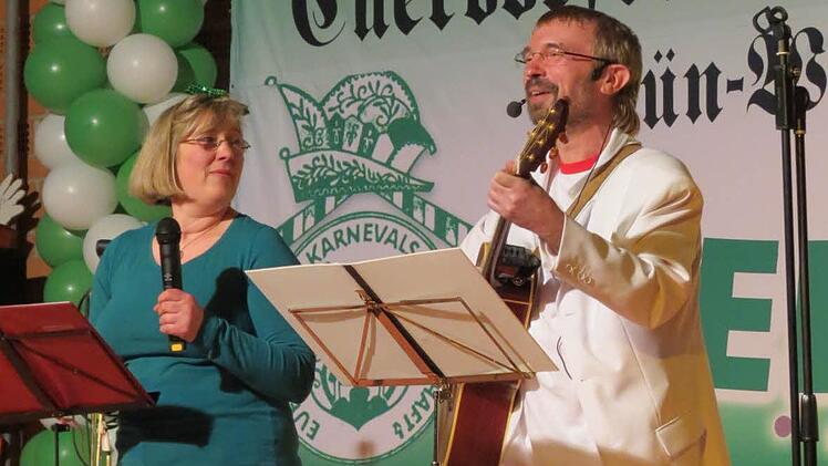 :rau Grün und Herr Weiß alias Gisela Leber und Ralf Werner