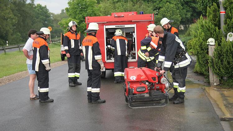 Hochwassereinsatz in Rossach