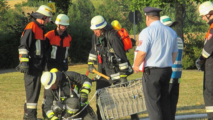Für den Ernstfall wird regelmäßig geübt.  Foto: Feuerwehr Großheirath