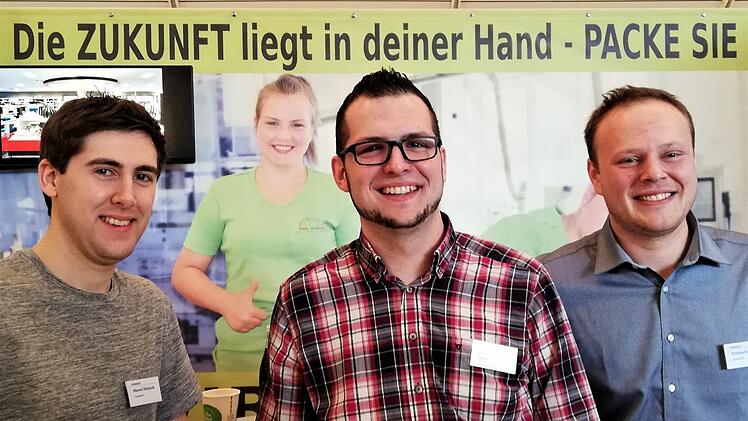 Die drei Bad Bockleter Jugendvereinsvorstände und Messe-Organisatoren (von links) Marcel Dünisch (24), Raphael Langer (25) und Florian Grom (24).Sigismund von Dobschütz