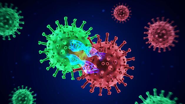 Die Virusmutation mach dem Landkreis zu schaffen. Symbolbild: Adobestock