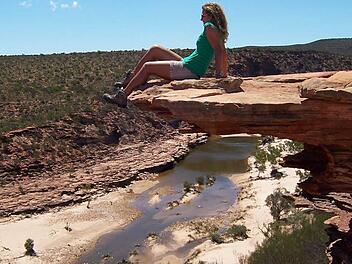 Im Kalbarri-Nationalpark in Westaustralien genoss Maria Tribale diese fantastische Aussicht. Fotos: privat