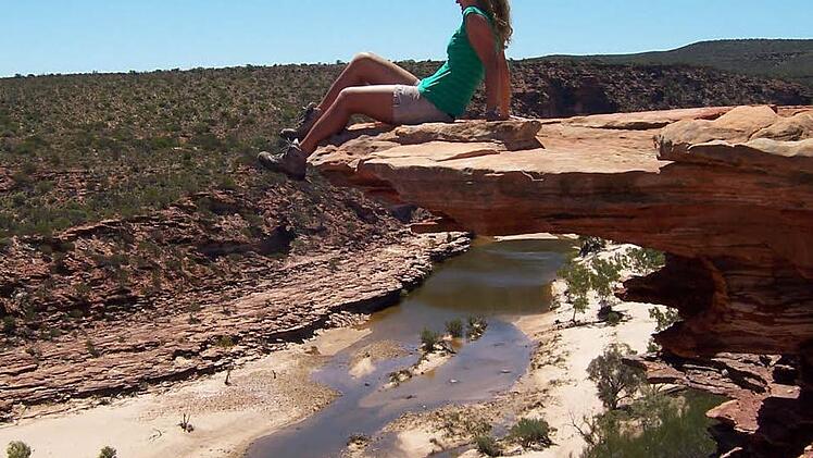 Im Kalbarri-Nationalpark in Westaustralien genoss Maria Tribale diese fantastische Aussicht. Fotos: privat