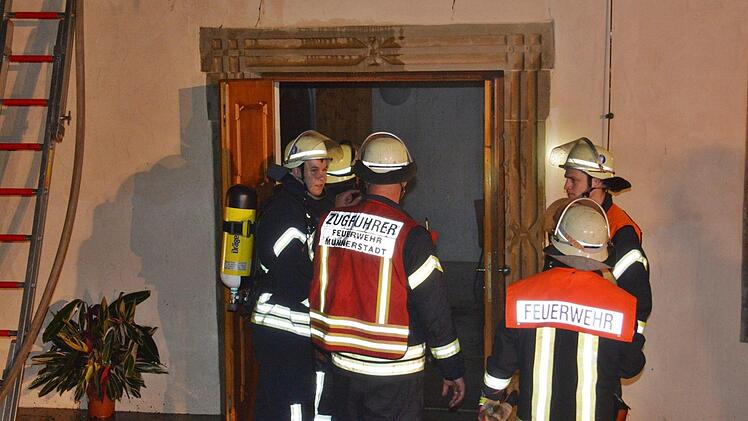 Feuer im Kloster Maria Bildhausen.  Foto: Hanns Friedrich
