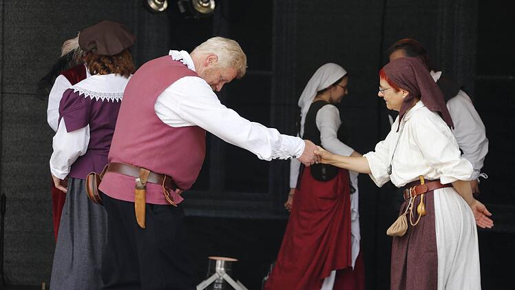 Kronach feierte sich und seine Geschichte beim Historischen Stadtspektakel. Foto: Matthias Hoch