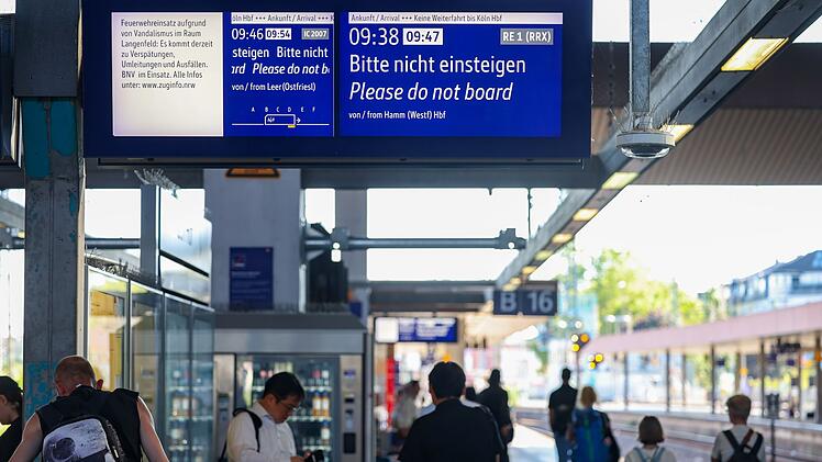 Bahnstrecke zwischen K&ouml;ln und D&uuml;sseldorf gesperrt