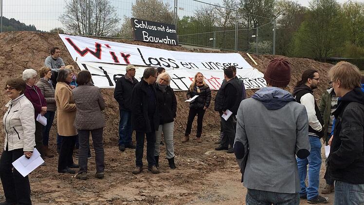 Nach dem Bürgerprotest in Forstlahm droht das Landratsamt Kulmbach einem Anwohner ein Bußgeld an. Foto: Stephan Tiroch
