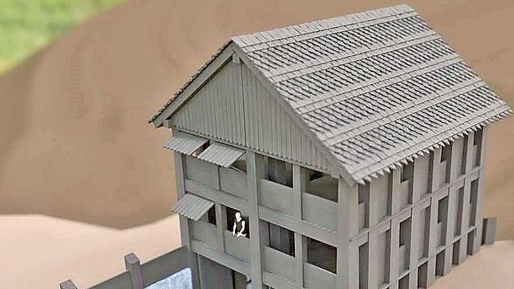 So könnte ein rekonstruiertes keltisches Torgebäude aussehen.