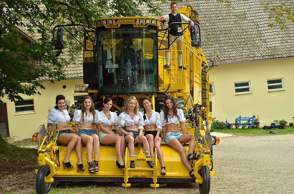 Presse Fotoshooting des Jungbauernkalenders 2013