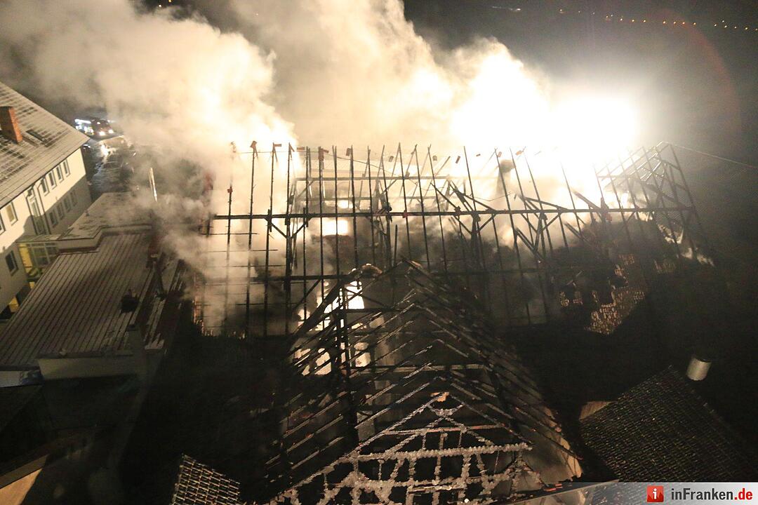 Scheunenbrand in Reundorf bei Lichtenfels