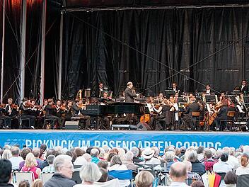 Impressionen vom Klassik-Open-Air im Coburger Rosengarten.Foto: Albert Höchstädter