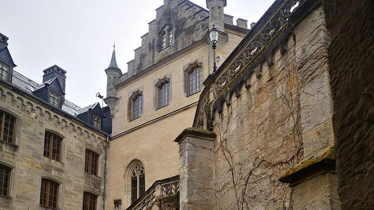 Der romantische Innenhof von Schloss Callenberg.