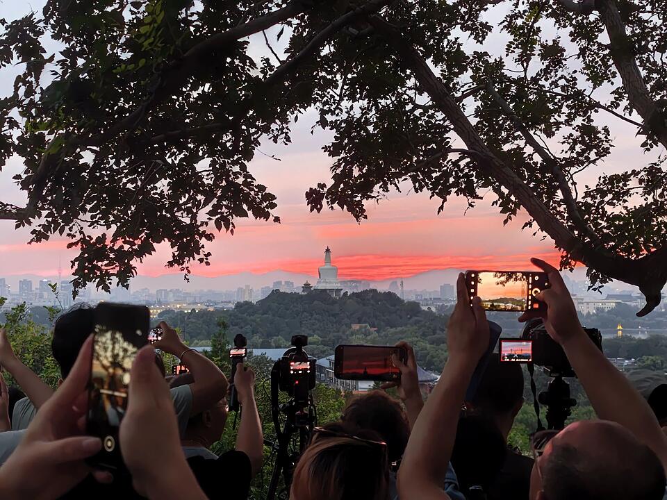 Sonnenuntergang in Peking