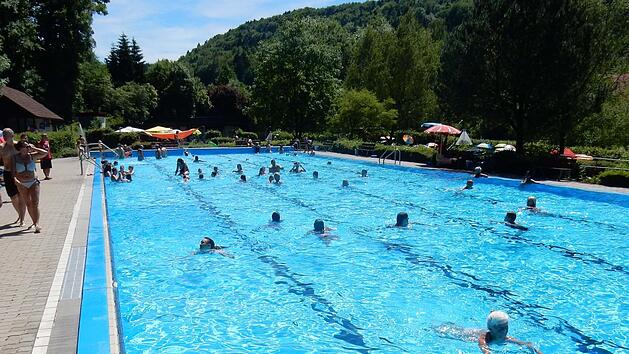 Das 85 Jahre alte Egloffsteiner Freibad - Sorgenkind ist das gro&szlig;e Schwimmbecken, das nicht mehr sanierbar ist. Reinhard L&ouml;wisch