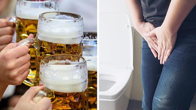 Bier trinken: Warum muss man von Alkohol schneller aufs Klo?