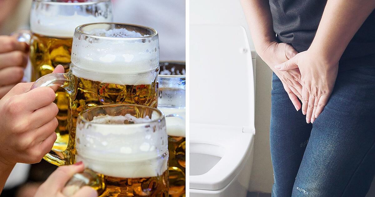 Bier trinken und Harndrang Muss man von Alkohol schneller auf Toilette?
