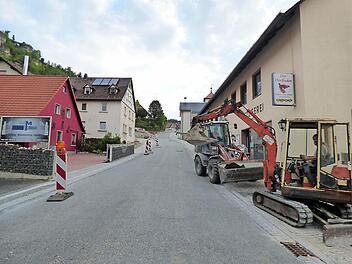 Bauarbeiten in Streitberg  Foto: tw