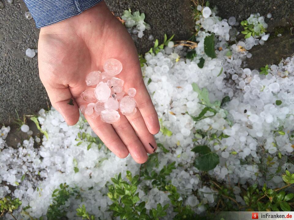 Kleines aber starkes Unwetter zog über Nürnberg
