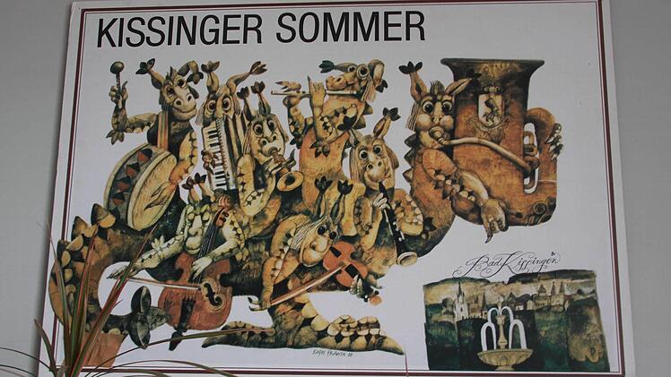 Plakat aus vergangenen "Kissinger Sommer"-Zeiten: Erna Buscham ist heuer zum 11. Mal im Organisationsteam.