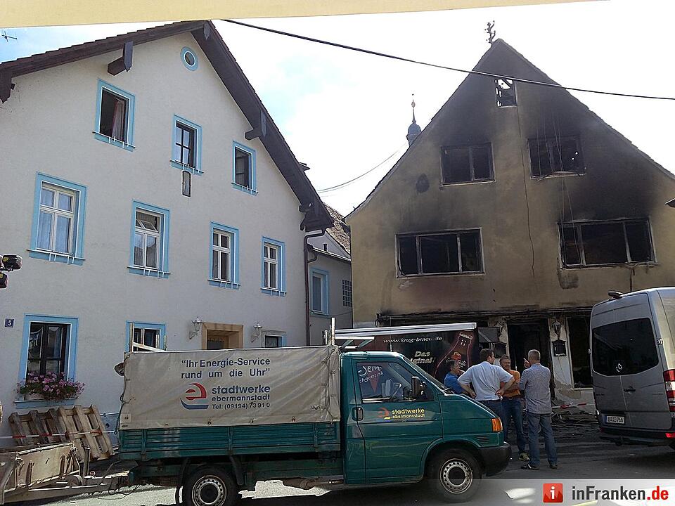 Asylheim in Gößweinstein brennt - der Tag danach