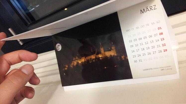 Der Leserkalender 2015 mit zwölf Motiven aus Franken Foto: Stefan Reinmann