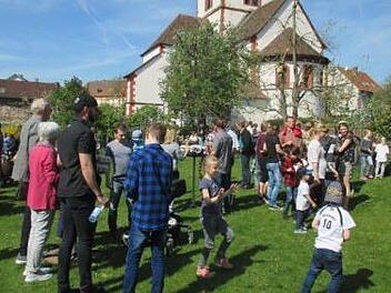 Im Begegnungsgarten war einiges los. Foto: Heike Manger