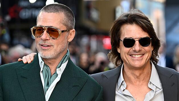 Sie sind Freunde, doch zusammen vor der Kamera sieht man Brad Pitt (links) und Tom Cruise selten.