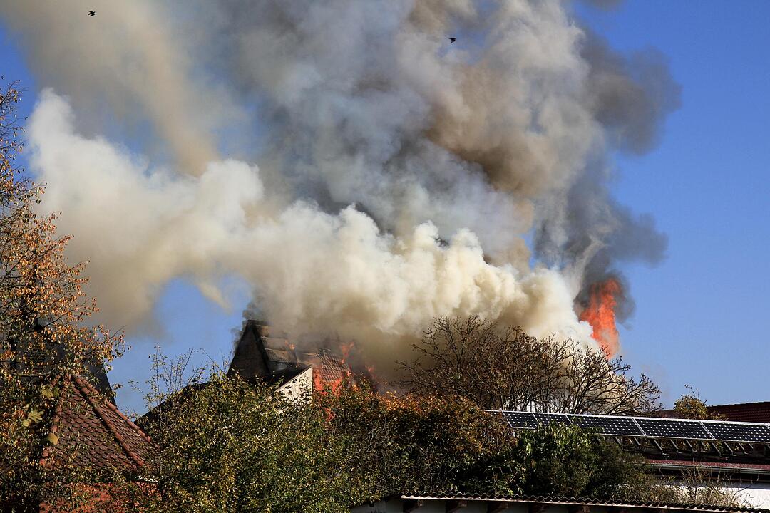 Brand in Schweinestall in Herzogenaurach