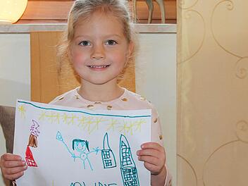 Pauline Kempf hat ihre Wünsche gemalt. Foto: Mariell Dörrschmidt