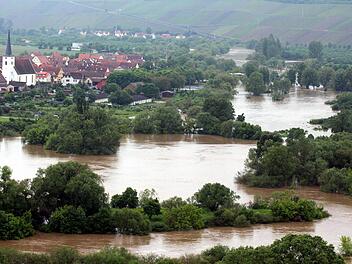 Hochwasser in Nordheim. Foto: Peter Pfannes