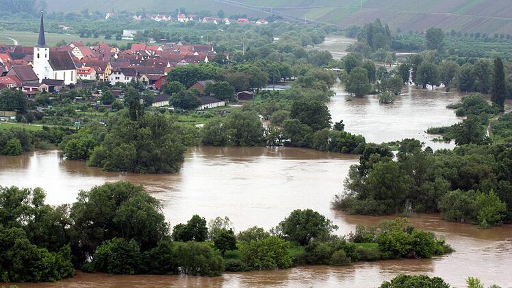 Hochwasser in Nordheim. Foto: Peter Pfannes