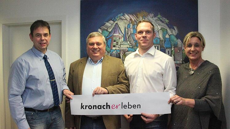 Sie sind das Vorstandsteam von "Kronach er leben" (von links): Kassier Johannes Fehn, Vorsitzender Paul Schnell, Zweiter Vorsitzender Steffen Mahr und Schriftführerin Irene Tobiaschek.